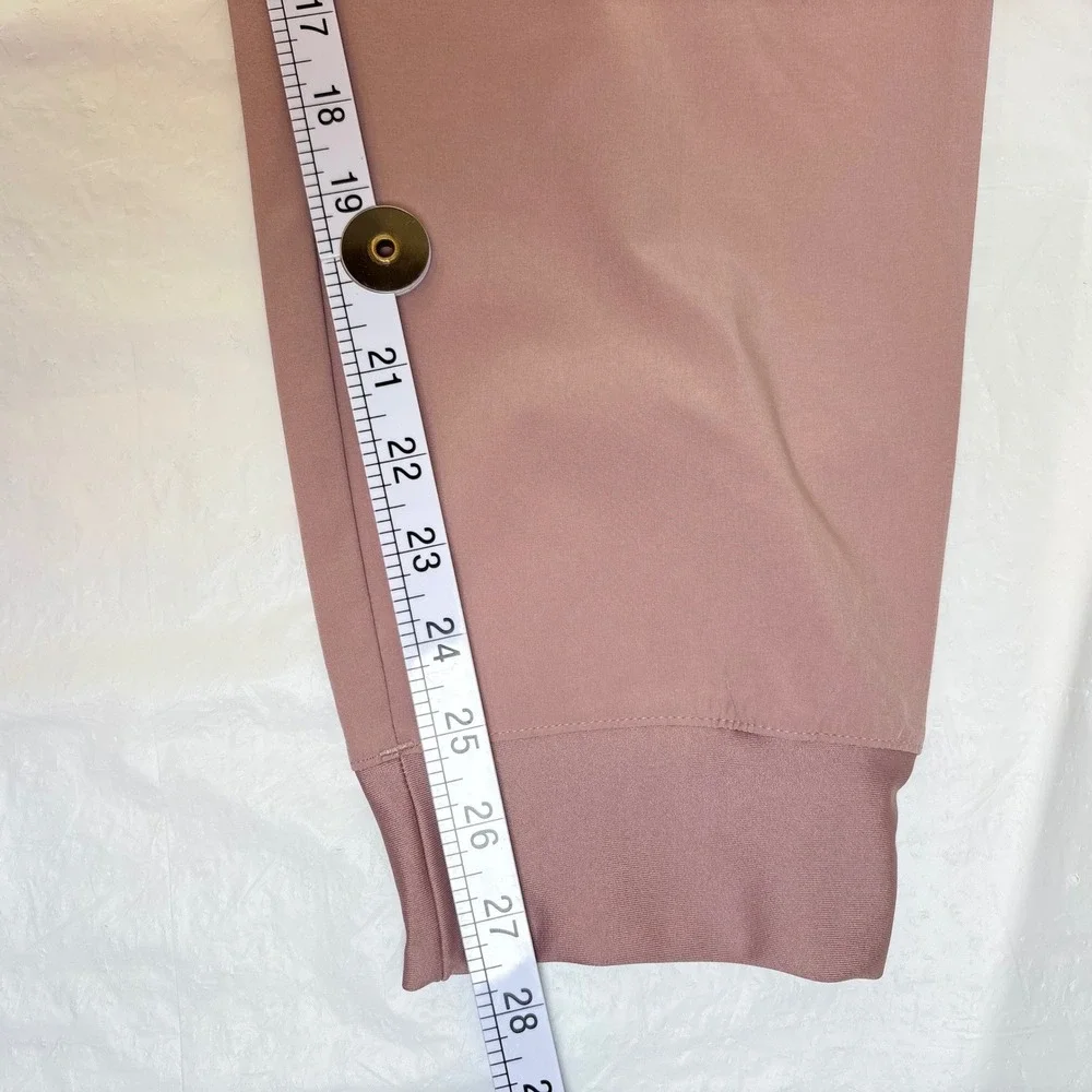 Under Armour Womens Rival Hi Rise Woven Pant XL Mauve Pink Joggers 1382727 NEW